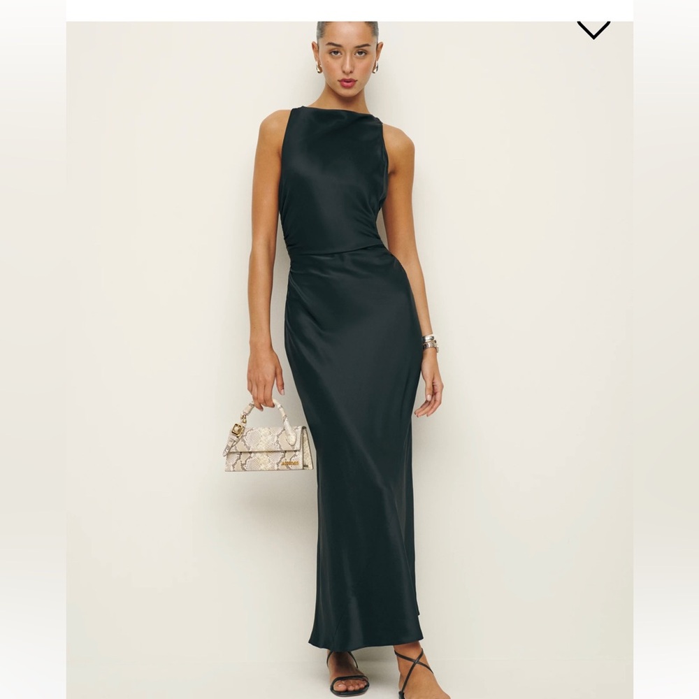 Reformation Casette Silk Dress Size 4